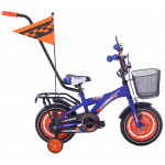 Detský bicykel 12 BMX Racing Fuzlu modro-oranžový